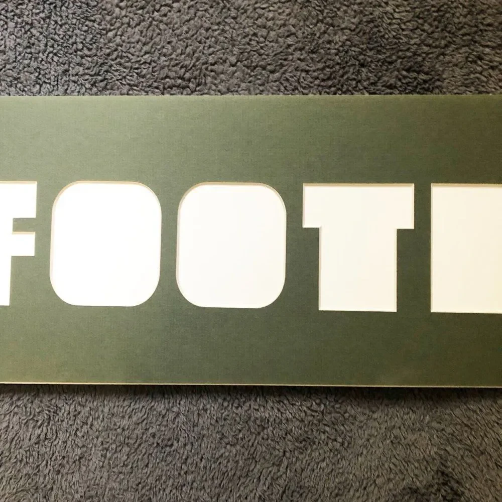 7x28 Olive‎ Green Football Photo Mat